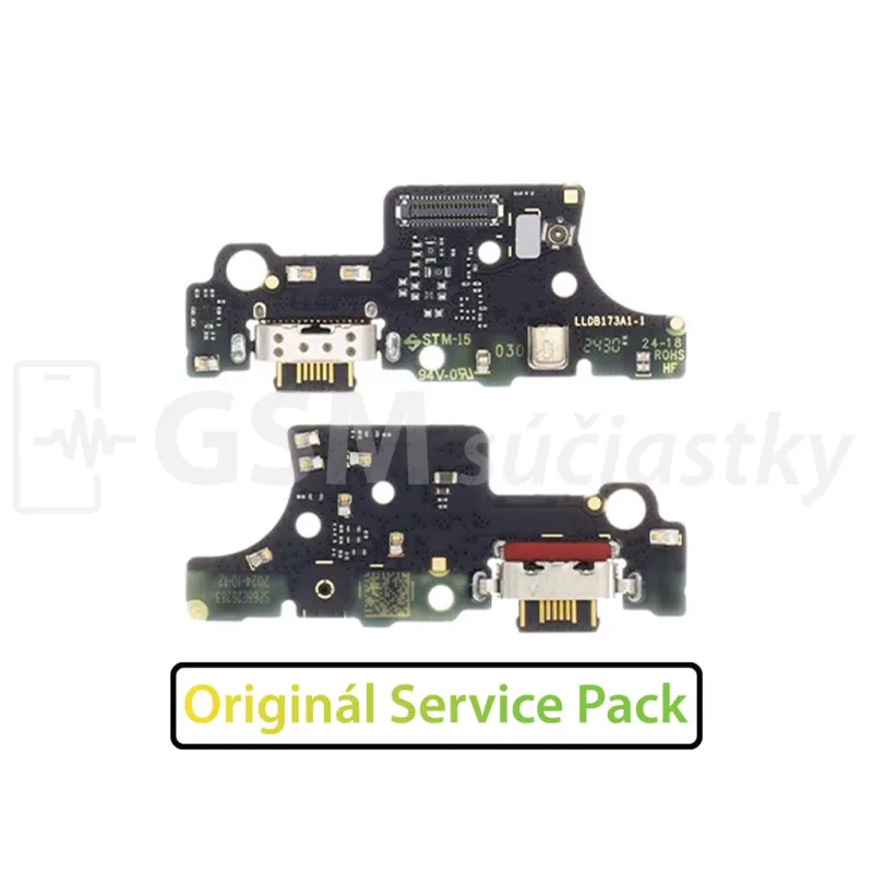 Doska nabíjania Motorola Moto E14 - nabíjací konektor, mikrofón Originál