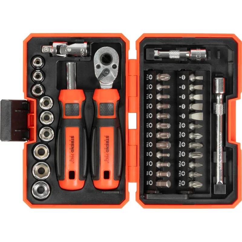 Sada skrutkovačov Premium, 38 dielna, torx + ploché + Phillips