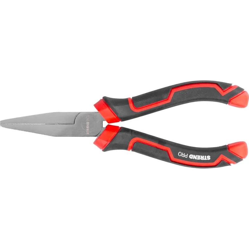 Kliešte Strend Pro Premium ComfortGrip DL414, 160 mm, s plochým nosom