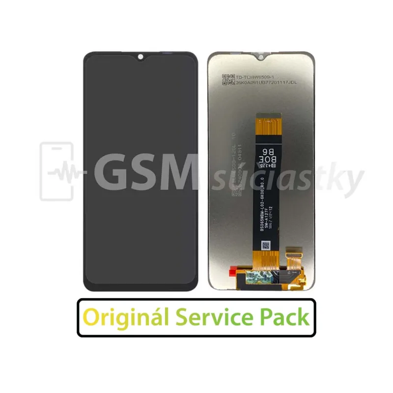 LCD Displej + Dotykové sklo Samsung Galaxy A12 - originál LCD Displej + Dotykové sklo + Rám Samsung Galaxy A12 - originál