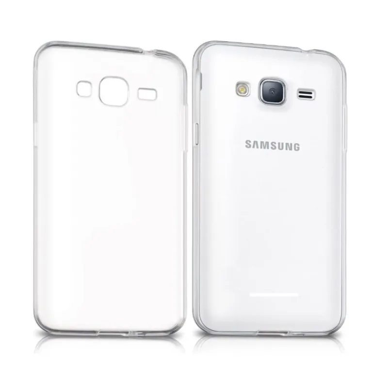 Transparentné Puzdro priesvitné silikónové Samsung J320 Galaxy J3 2016 Farba: Priesvitné 6111