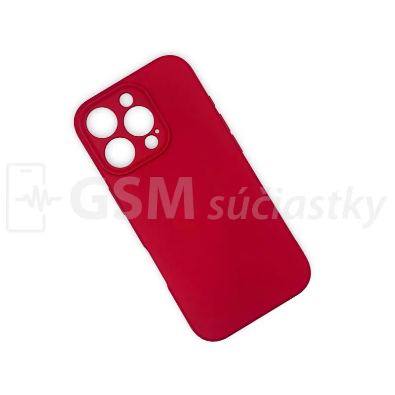 Soft Flex Silikónový kryt na mobil iPhone 16 Pro, Červené