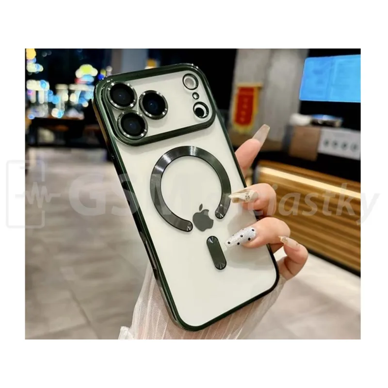 MagSafe obal na iPhone 17 Pro Max, Zelené – Perfektná ochrana a bezproblémové nabíjanie