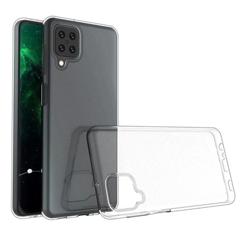 Transparentné Puzdro priesvitné silikónové Samsung Galaxy A12, M12 Farba: Priesvitné 7800