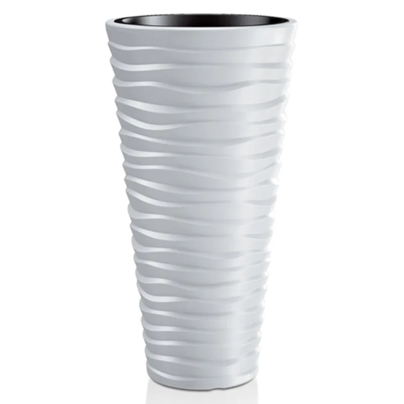 Kvetináč s vložkou SAND Slim 400 – biely