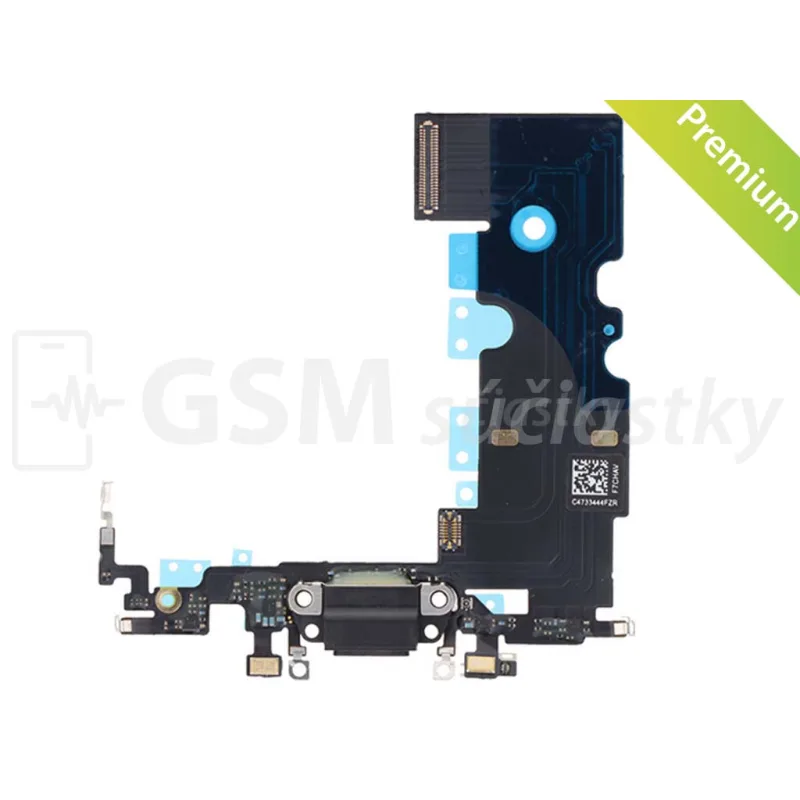 Flex kábel nabíjania iPhone SE 2020 - nabíjací konektor, mikrofón Farba: Čierna