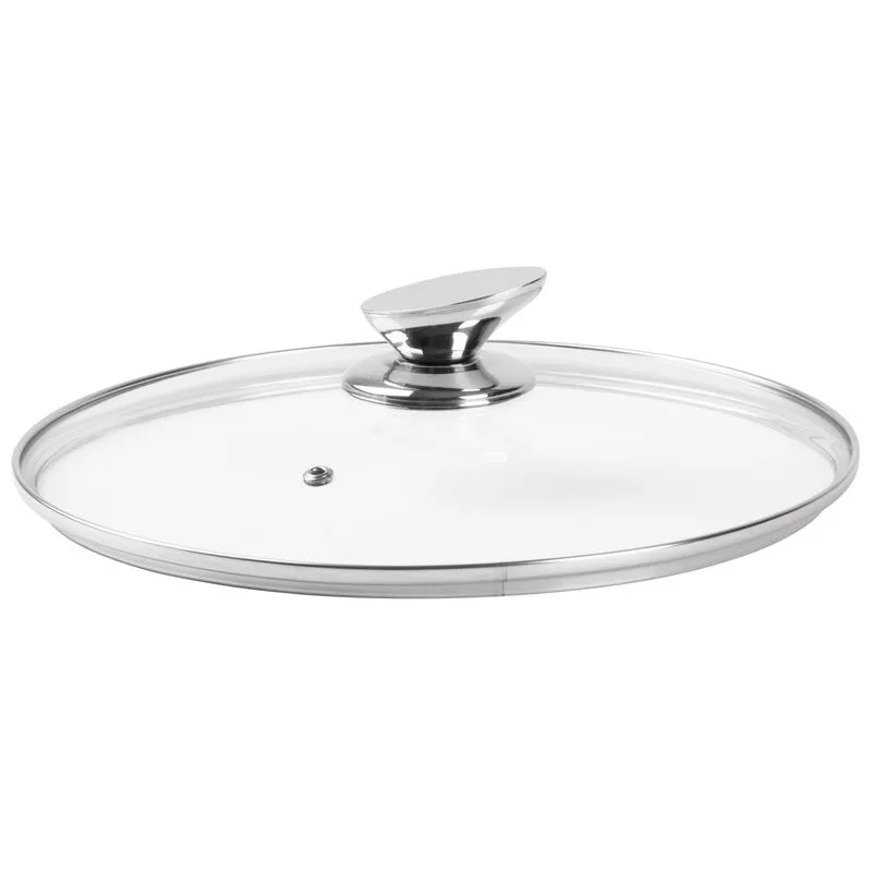 Pokrievka MagicHome Black Line, 26 cm, sklenená