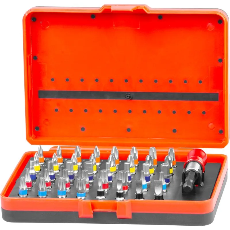 Sada bitov Strend Pro EVE-12113, 41-dielna, L-25 mm, S2 + držiak bitov