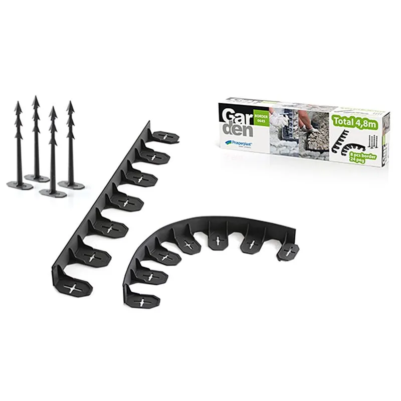 Plastový obrubník Garden Border 0645, 4,8 m, 24 tŕňov