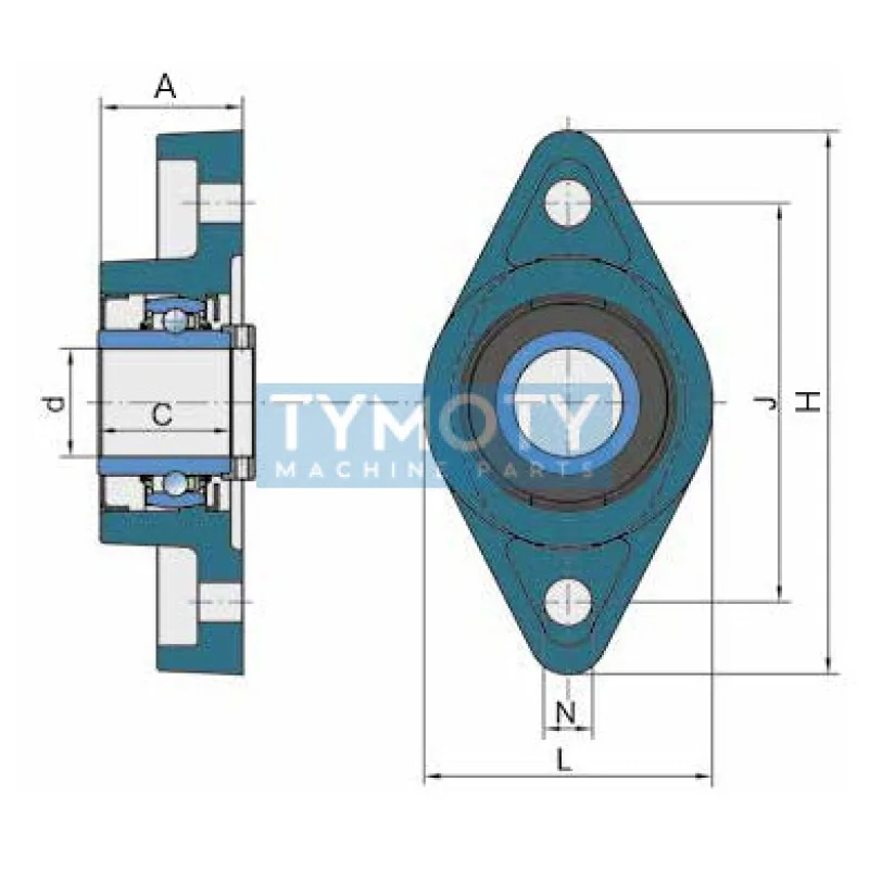 FKL LSNR 205-2T ložisková jednotka