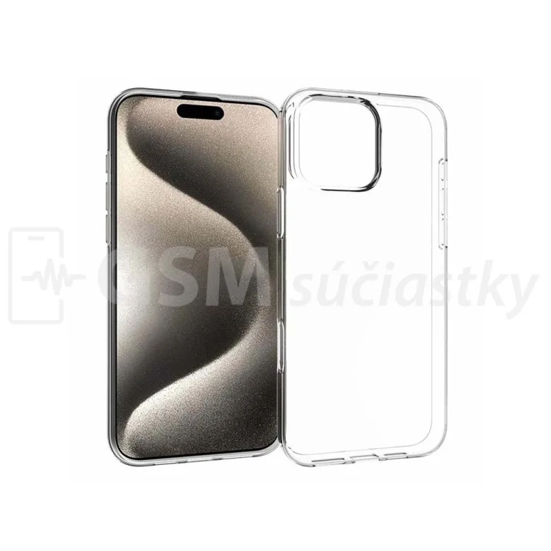Transparentné Puzdro priesvitné silikónové Apple iPhone 16 Pro Max