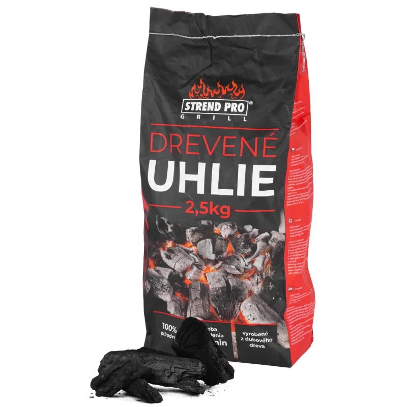 Drevené uhlie na grilovanie Strend Pro Grill 2,5 kg