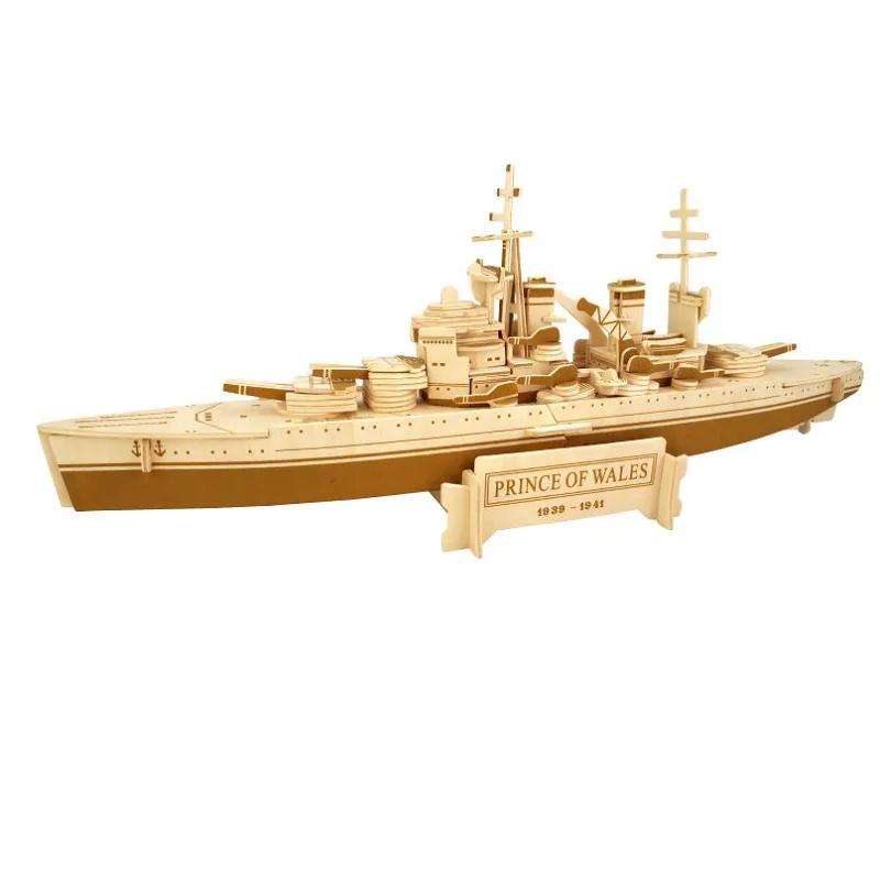 Woodcraft Drevené 3D puzzle Bojová loď Prince of Wales P216