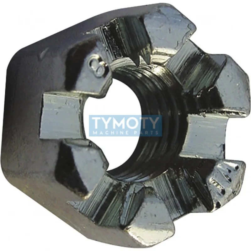 Matica korunková DIN 935 M8 |08| pozink