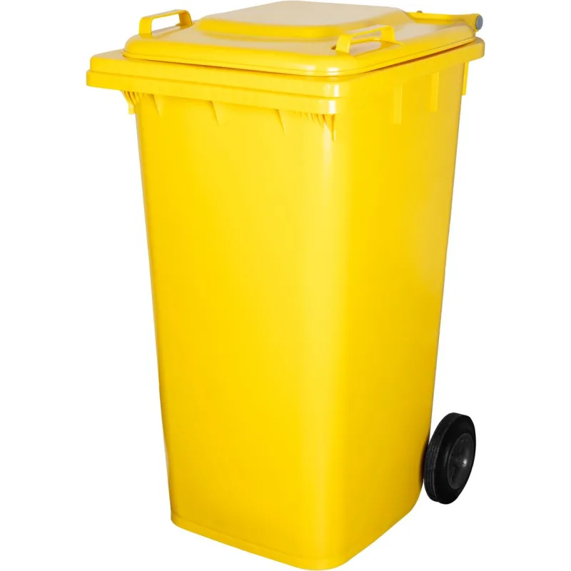 Smetná nádoba ICS GB4 240 l, plastová, žltá, HDPE