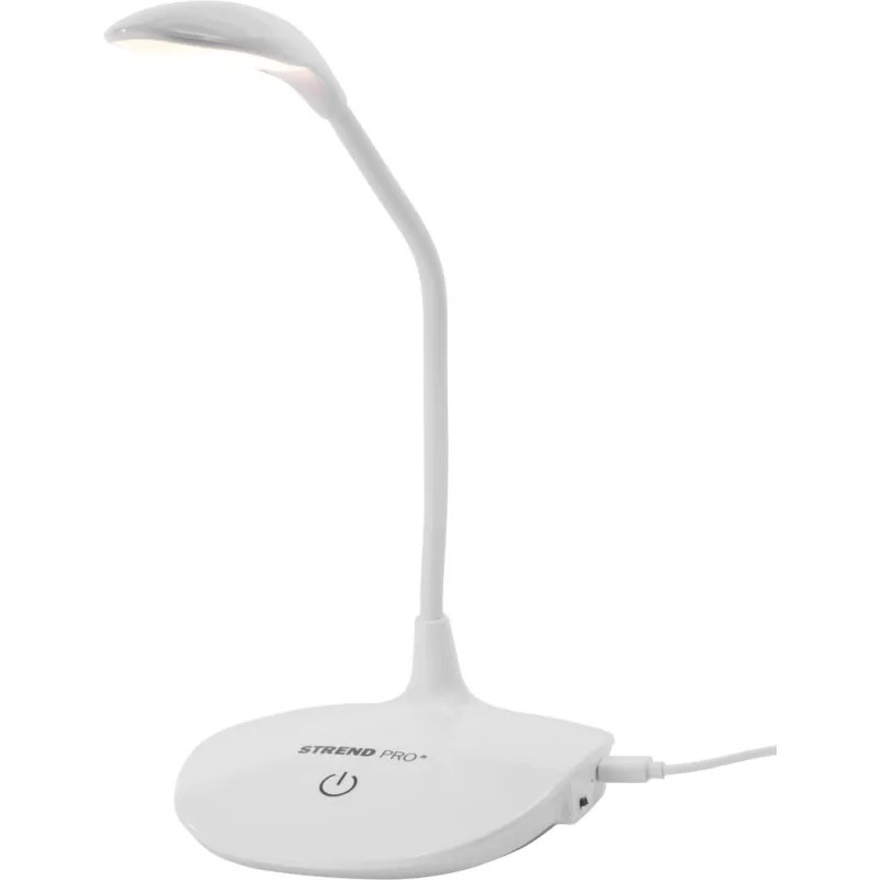 Lampa Strend Pro, stolná, LED, voľba intenzity svetla, USB, 1,5 W, biela