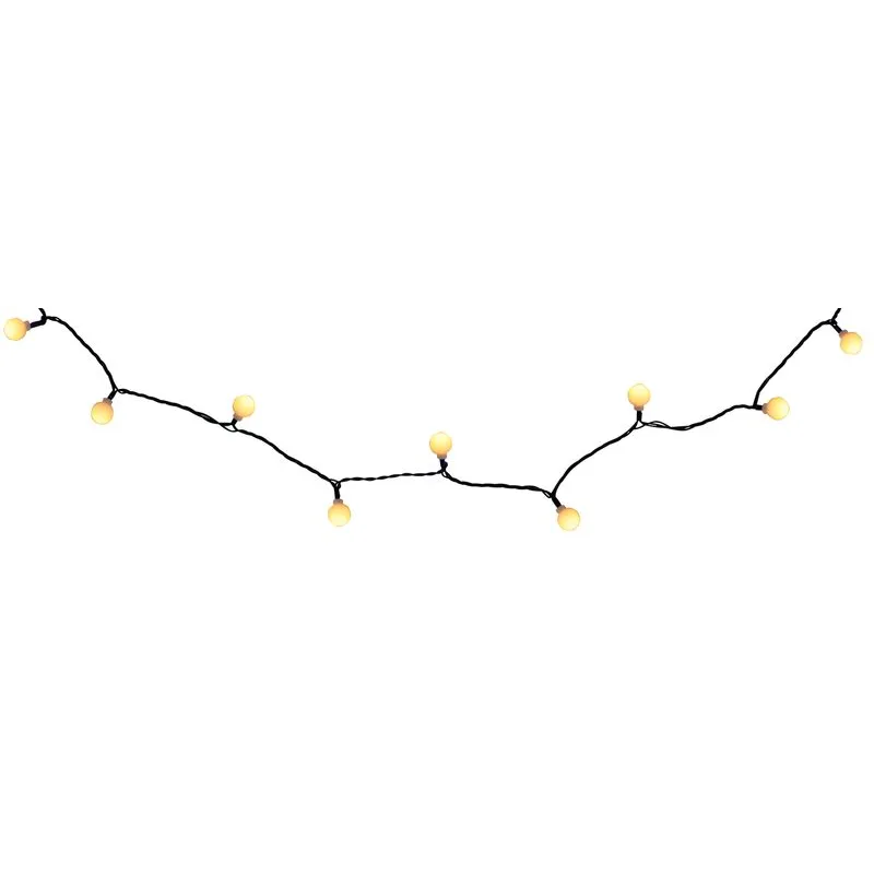 Vianočné osvetlenie reťaz Cherry Balls, 100× LED, teplá biela, 9,9 m, exteriér
