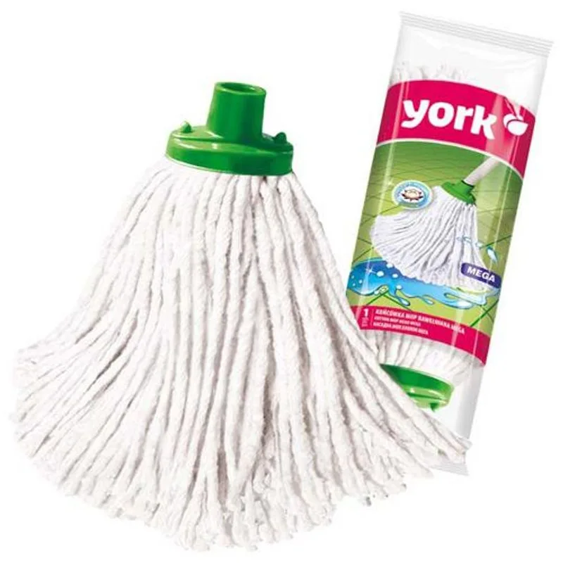 Hlavica na mop York 073010, MEGA, bavlnená, náhradná handra, 200 g