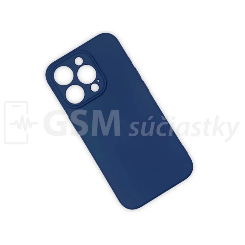 Soft Flex Silikónový kryt na mobil iPhone 15 Pro, Modrý