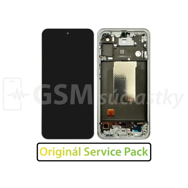 LCD Displej + Dotykové sklo + Predný kryt Samsung Galaxy A56 5G A566 - originál Farba: Sivá-šedá