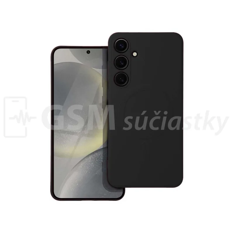 MagSafe Silikónový kryt s magnetickým nabíjaním Samsung A17 4G, A17 5G, Čierny