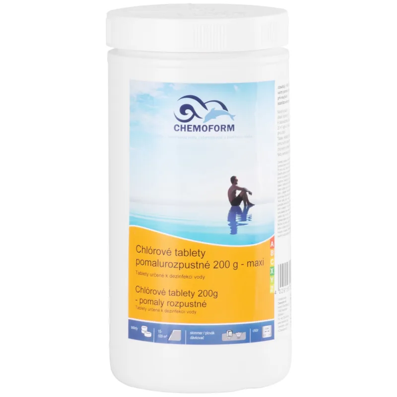 Chlór Chemoform 0505, 200 g, tablety, pomalorozpustné, 1 kg