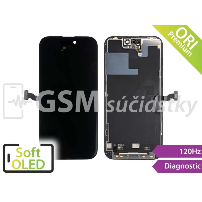iPhone 14 Pro - LCD displej + dotykové sklo - zobrazujúci sa ako Originál
