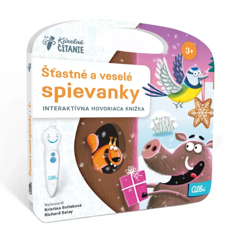 Albi Kúzelné čítanie Kniha Šťastné a veselé Spievanky
