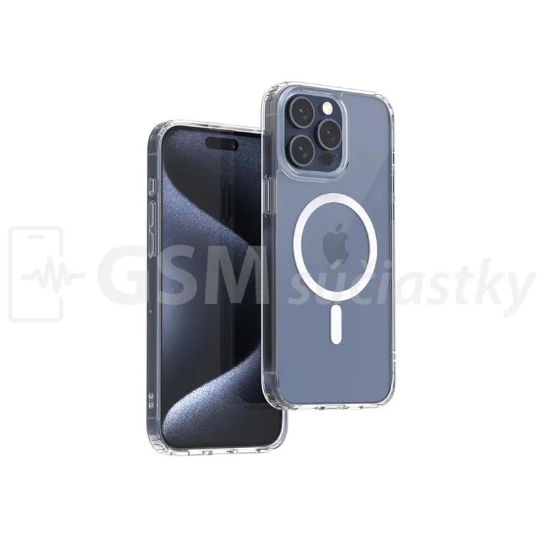 Puzdro MagSafe pre Apple iPhone 15 Pro Max, transparentné