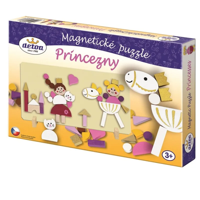 Detoa Magnetické puzzle Princezné