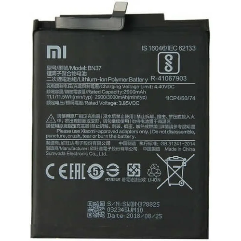 Batéria Xiaomi Redmi 6, 6A - BN37 Variant:: OEM