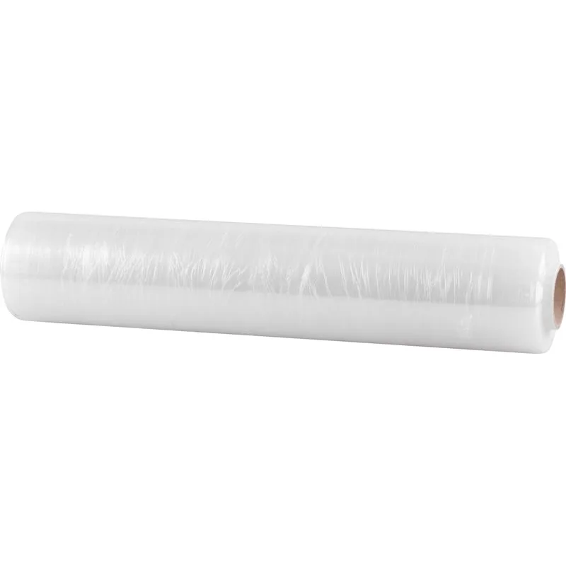 Strečová fólia 500 mm × 250 m, transparentná, baliaca, 23 µm