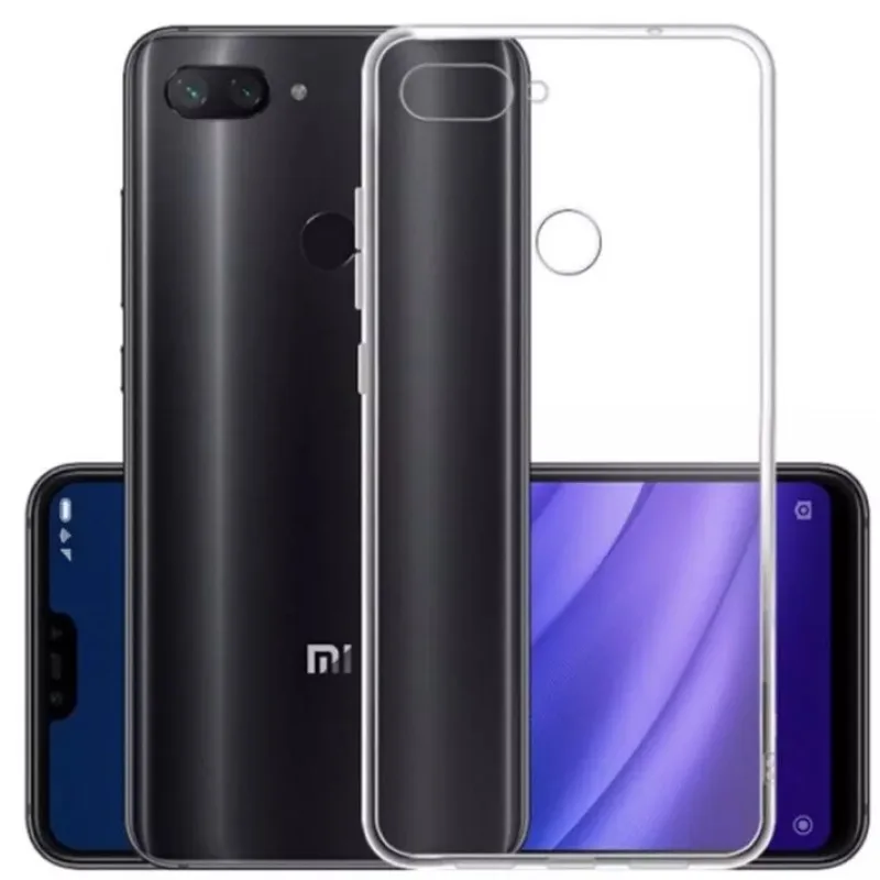 Transparentné Puzdro priesvitné silikónové Xiaomi Mi8 Lite Farba: Priesvitné 6047