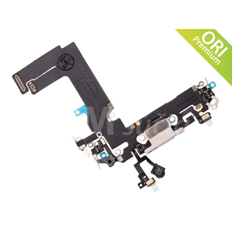 Flex kábel nabíjania iPhone 13 Mini - nabíjací konektor, mikrofón Farba: Biela