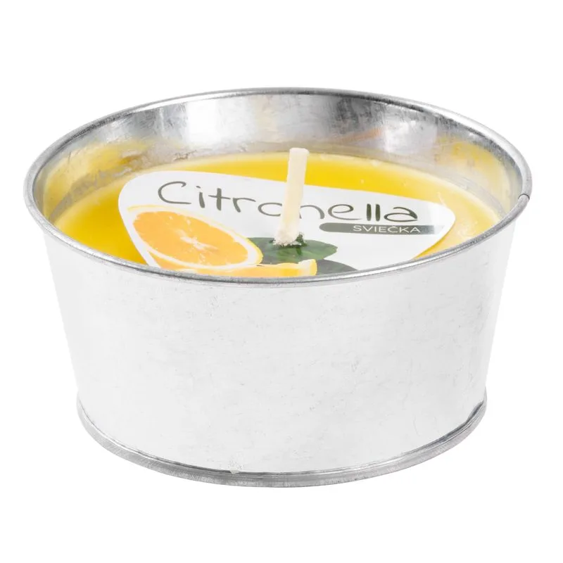 Sviečka proti komárom Citronella CB146, vedro, 130 g, 120x60 mm