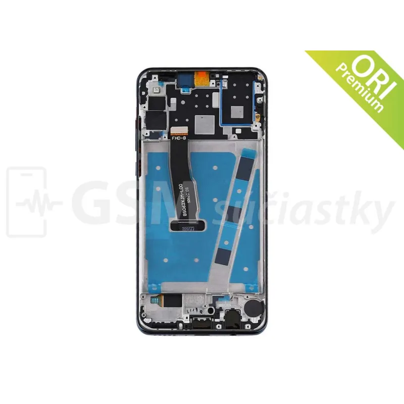 LCD displej + Dotykové sklo a Rám Huawei P30 Lite Farba: Čierna
