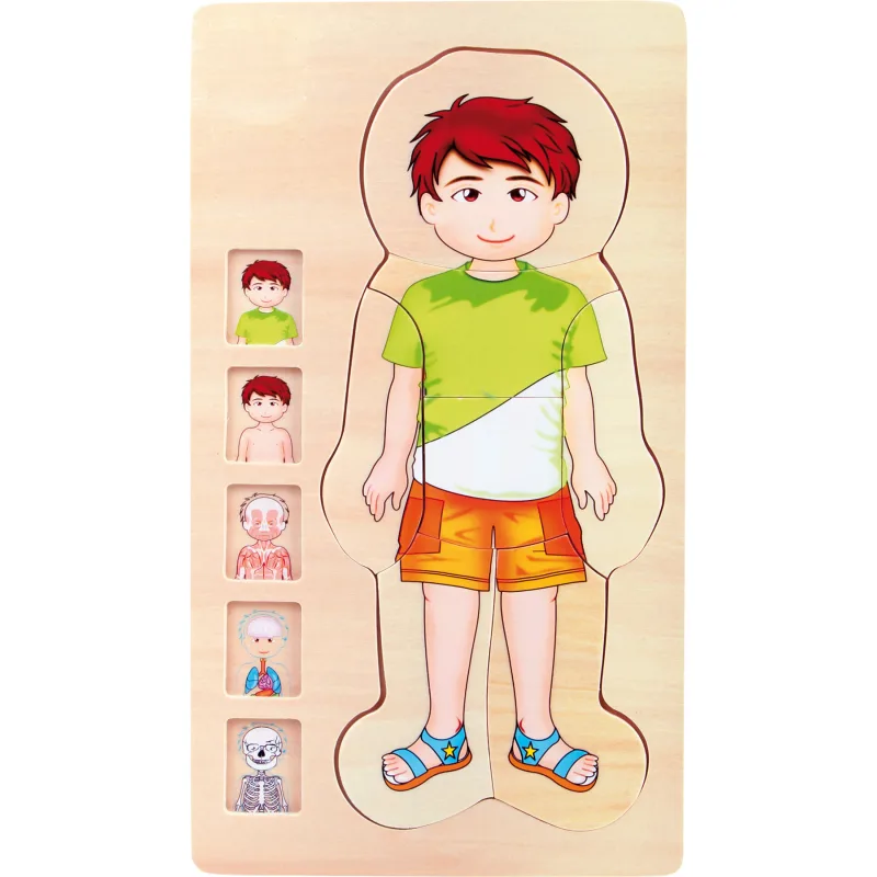 Obliekacie puzzle Anatómia Tim - ľudské telo