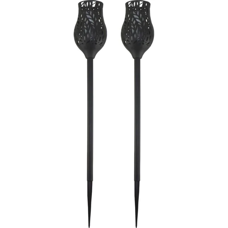 Solárna lampa Tulipán 53 cm – 12 LED, efekt plameňa, bal. 2 ks