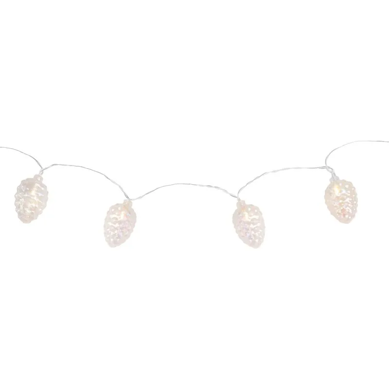 Vianočné osvetlenie reťaz Pine, 10 LED, teplá biela, 1,35 m