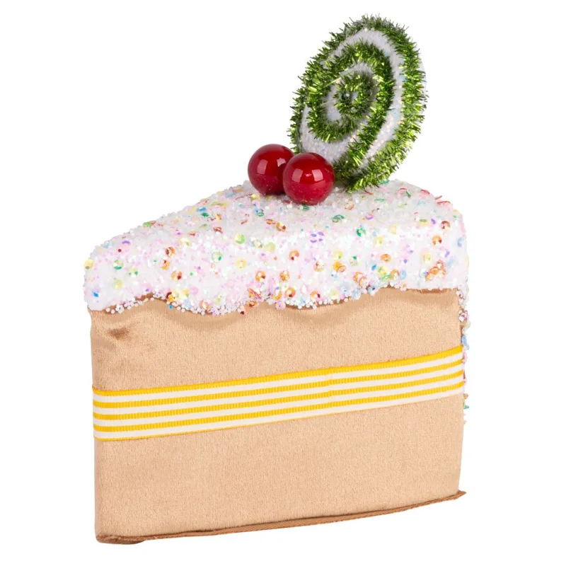 Vianočná dekorácia Candy Line, koláčik, hnedý, 13x9x15 cm, závesný