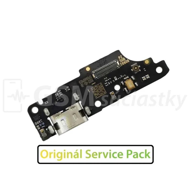 Doska nabíjania Motorola Moto E32 - nabíjací konektor, mikrofón Originál