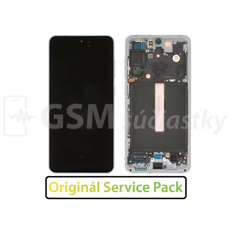 Samsung G990 Galaxy S21 FE - LCD displej + Dotykové sklo a Rám Originál Farba: Biela