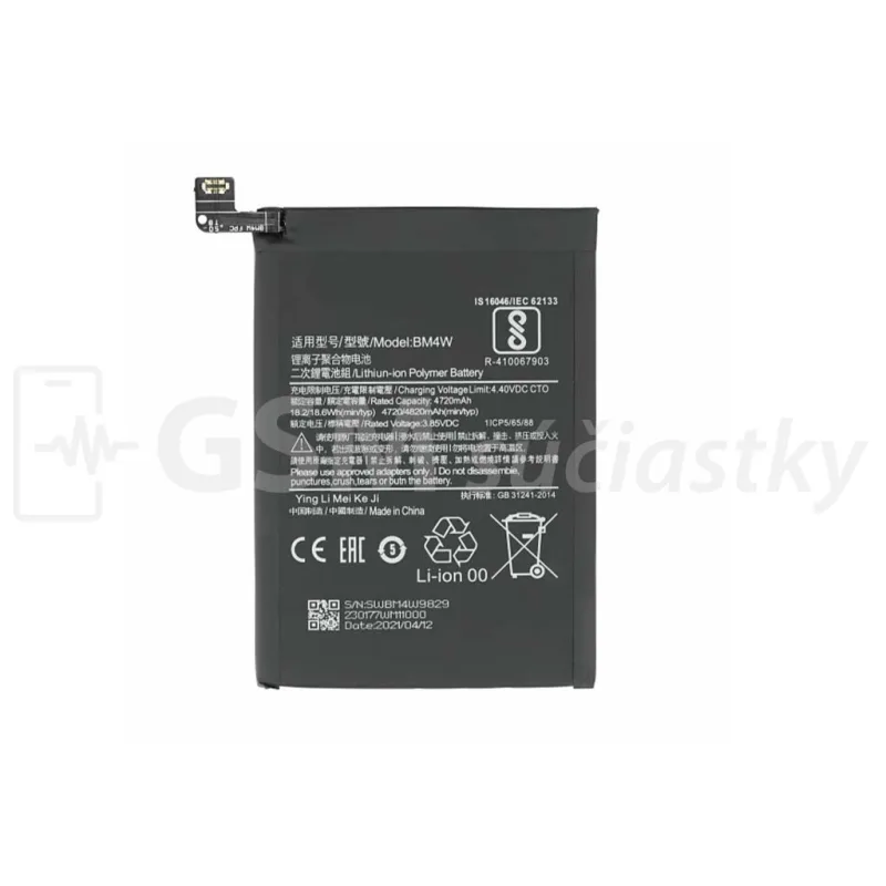 Sony Bateria Xiaomi Mi 10T Lite 5G - BM4W Variant:: Baterka