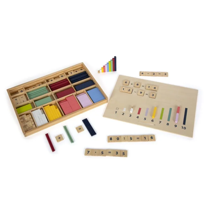 Počítanie v drevenom boxe Educate