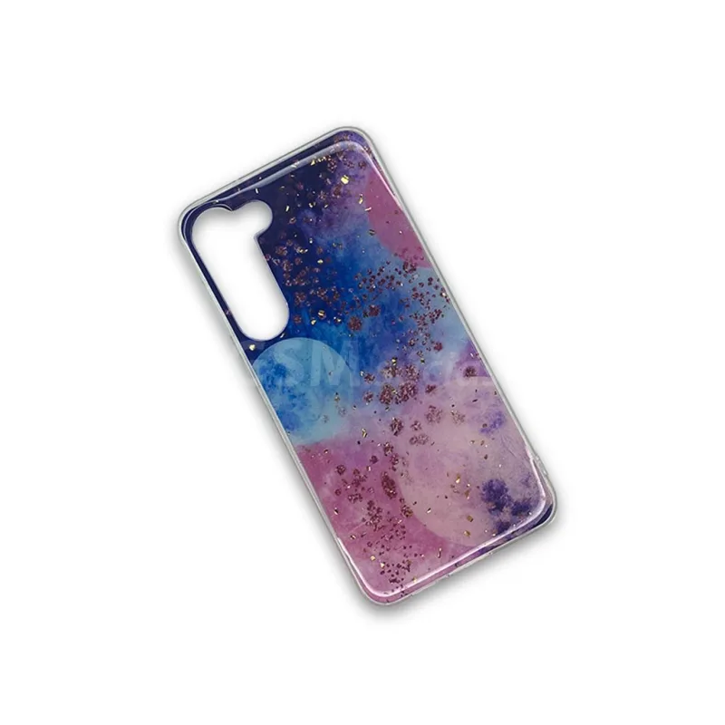 Transparentné Puzdro GLAM FEATHERS Samsung Galaxy S23 Plus 5G Farba: farebné 6804