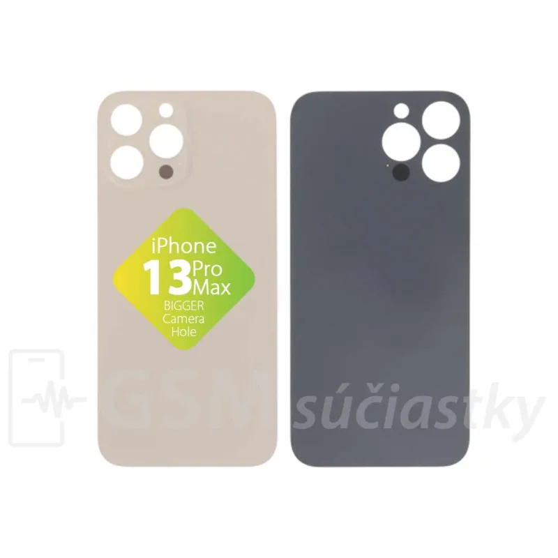 iPhone 13 Pro Max - Zadné sklo housingu Zlaté