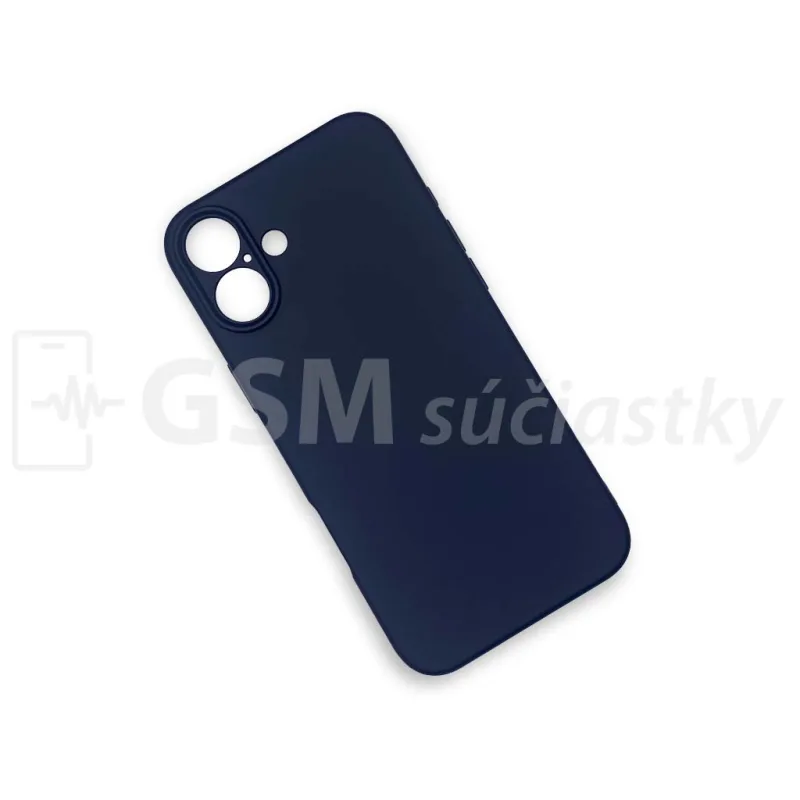 Soft Flex Silikónový kryt na mobil iPhone 16 Plus, Čierny