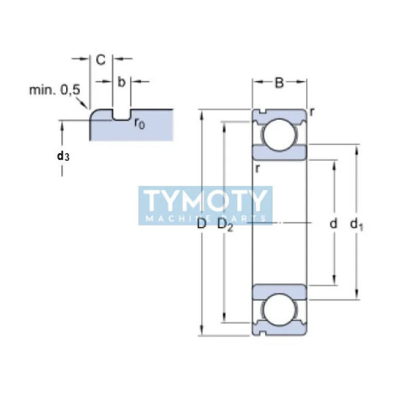 SKF 6006 N guľkové ložisko