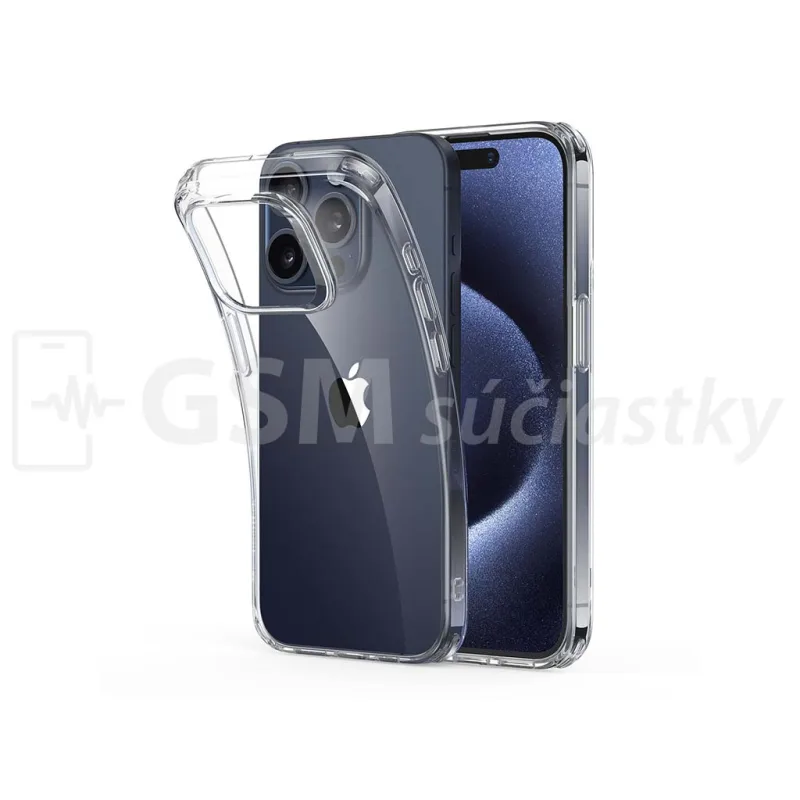Transparentné Puzdro priesvitné silikónové Apple iPhone 15 Pro