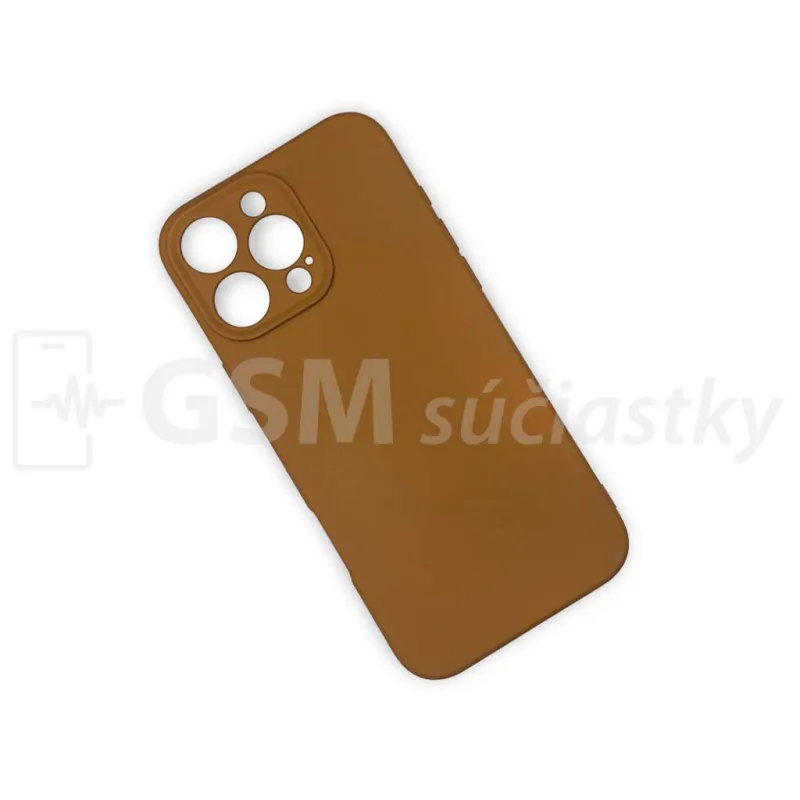 Soft Flex Silikónový kryt na mobil iPhone 16 Pro Max, Karamelový